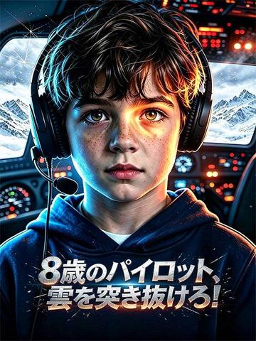 8歳のパイロット、雲を突き抜けろ!