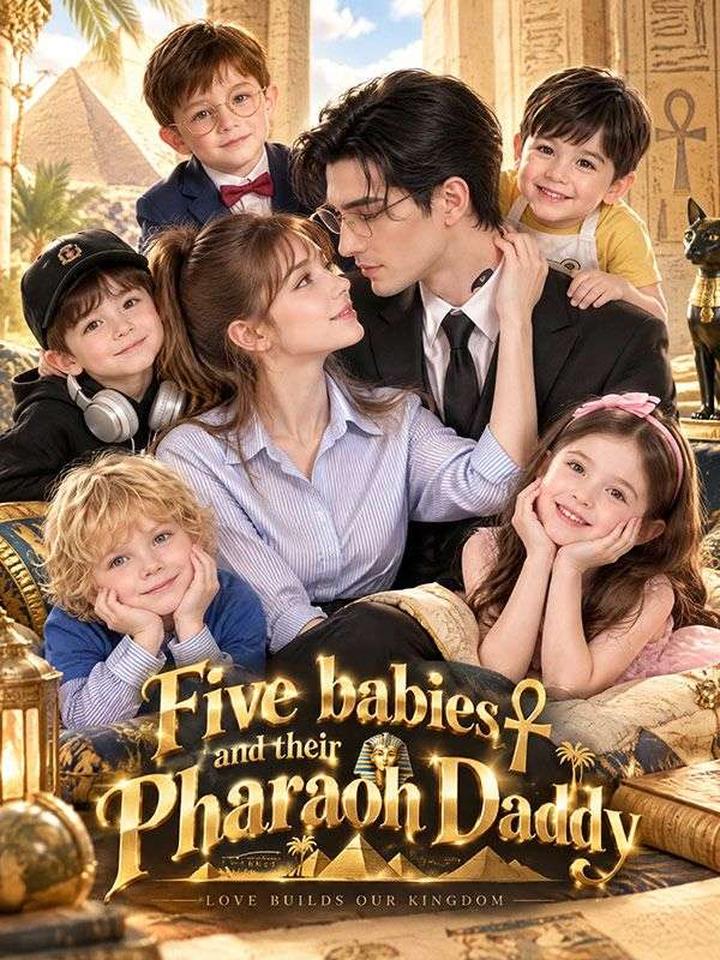 Five babies and their Pharaoh Daddy poster